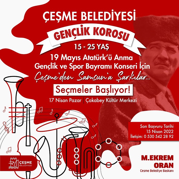 Çeşme Belediyesi Gençlik Korosu Kuruluyor!