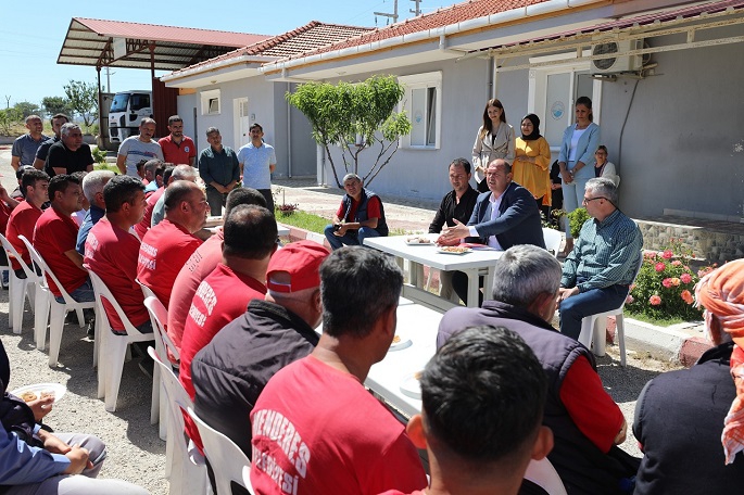 Menderes'in Başkanı Çiçek’ten Şantiye Denetimi