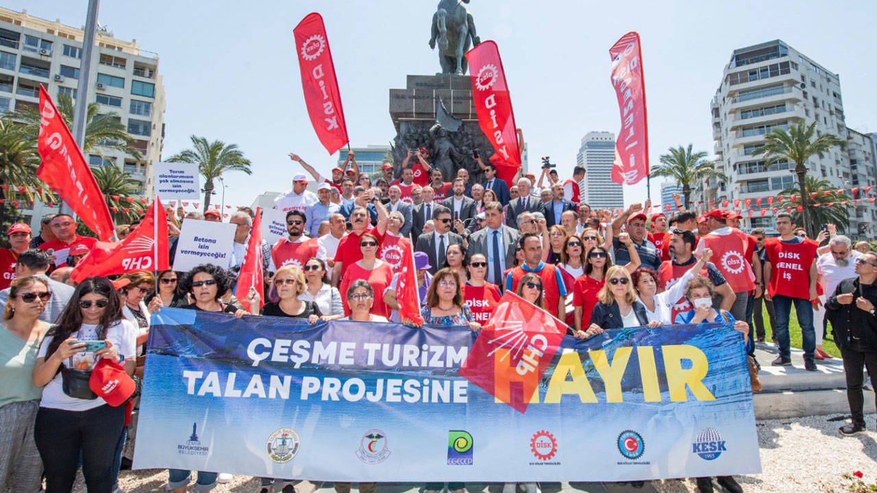 Çeşme Turizm Projesi’ne karşı mücadele sürüyor.